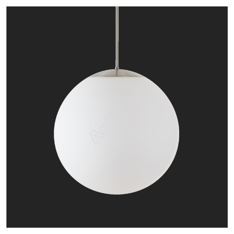 ADRIA P4 HP závěsné skleněné svítidlo nerez broušená / bílá IP40 4000 K 58W LED nouzové kombinov OSMONT