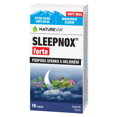 NatureVia Sleepnox forte 10 rostlinných kapslí