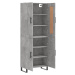 vidaXL Skříň highboard betonově šedá 69,5x34x180 cm kompozitní dřevo