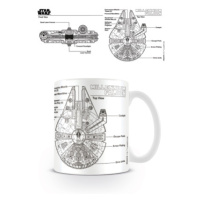 Hrnek Star Wars (Millenium Falcon sketch), 315 ml