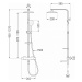 MEXEN/S CQ62 vanový sloup s termostatickou baterií, chrom 779106295-00