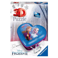 RAVENSBURGER Puzzle 3D šperkovnice Srdce Ledové království 2 54 dílků