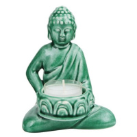 BUDDHA Soška na čajovou svíčku - zelená