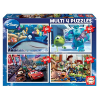 Puzzle Disney Pixar Mix 4v1 (50,80,100,150 dílků)