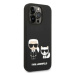 Karl Lagerfeld KLHMP14LSSKCK hard silikonové pouzdro iPhone 14 PRO 6.1" black Liquid Silicone Ka