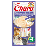 Churu cat masové pyré tuňák škeble 56 g