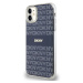 Zadní kryt DKNY PC/TPU Repeat Pattern Tonal Stripe Magsafe pro Apple iPhone 11, modrá