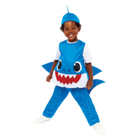 Amscan Dětský kostým pro nejmenší - Baby Shark modrý Velikost nejmenší: 12 - 24 měsíců