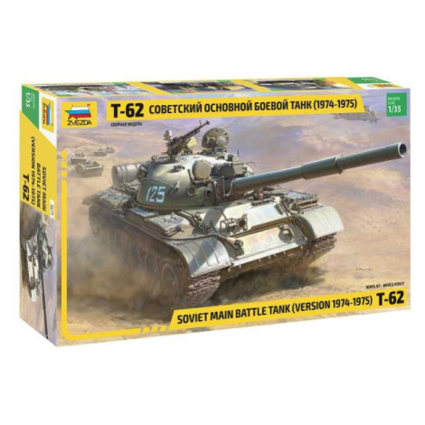 Model kit tank 3673 - T-62 Version 1974 - 1975 (1:35) Zvezda