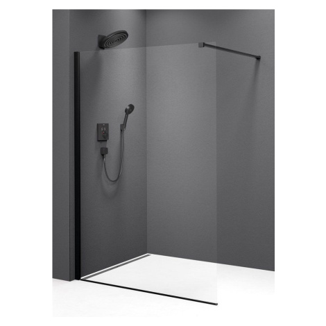 MODULAR SHOWER BLACK jednodílná zástěna pevná k instalaci na zeď, 900 mm POLYSAN MS1-90B