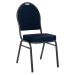 Židle JEFF 3 NEW, látka modrá/šedý rám