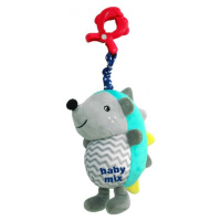 Dětská plyšová hračka s hracím strojkem Baby Mix Ježek modro-šedý