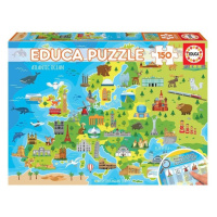 Puzzle Mapa Evropy/150 dílků