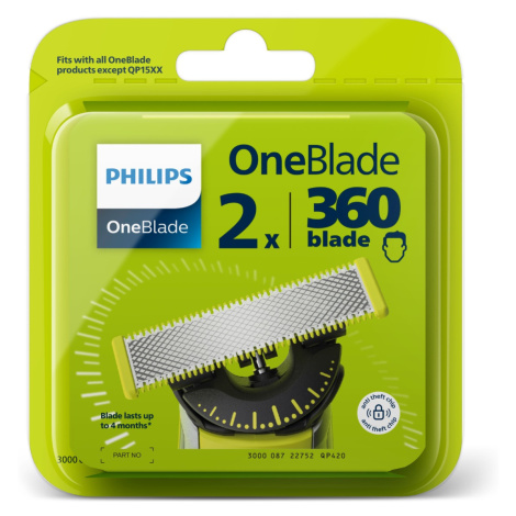 Philips OneBlade 360 QP420/50 náhradní břity 2 ks