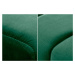 LuxD Designová lavice Halle 110 cm samet - smaragdově zelená