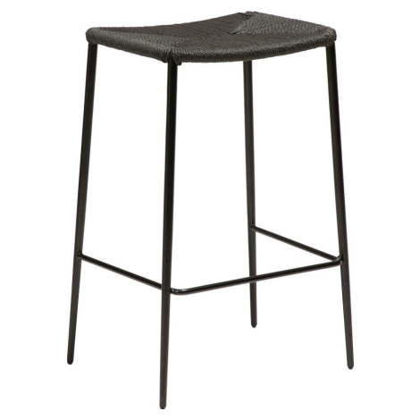 Černá barová židle s ocelovými nohami DAN-FORM Stiletto, výška 68 cm ​​​​​DAN-FORM Denmark