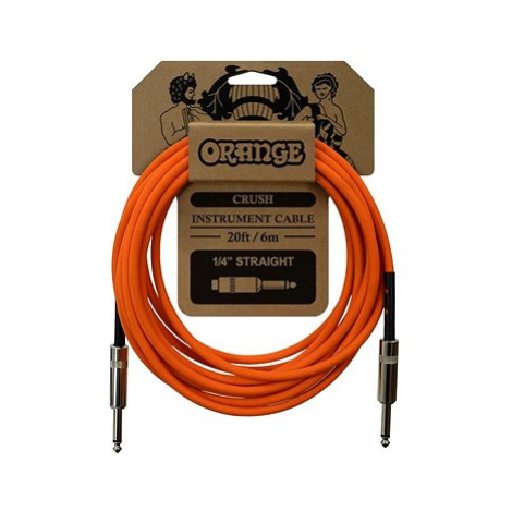 ORANGE Crush 20ft Instrument Cable Straight to Straight