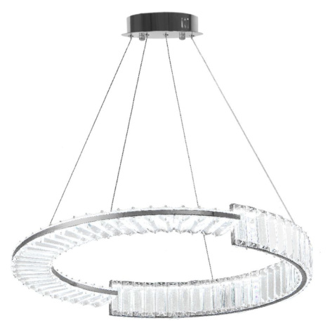Toolight Designové LED osvětlení Crystal + dálkové ovládání APP1529-CP60 CHROME