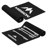 Mission Dart Mat - Koberec k terči - Black with Logo