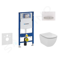 GEBERIT Duofix Modul pro závěsné WC s tlačítkem Sigma50, alpská bílá + Ideal Standard Tesi WC a 