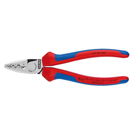 Krimpovací kleště na koncové dutinky 180 mm  - 9772180 Knipex