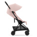 CYBEX Kočárek golfový Coya Matt Black Peach Pink Platinum