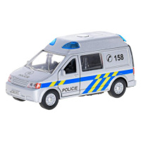 Kids Globe Traffic policie 14cm kov zpětný chod na baterie český design světlo a zvuk