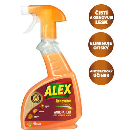 Marca Alex - renovátor čistič nábytku antistatický, sprej, 375 ml, pomeranč