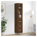 vidaXL Skříň highboard hnědý dub 34,5 x 34 x 180 cm kompozitní dřevo