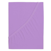 B.E.S. PETROVICE Prostěradlo Jersey česaná bavlna MAKO 200 × 220 cm, fialové