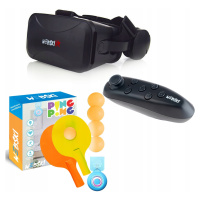 Brýle Vr 3D 360 Stupňů+gamepad+sada Pro Hraní Stolního Ping Pongu