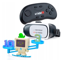 Brýle Vr 3D 360 Stupňů+gamepad+šálková Váha Robot Matematik