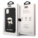 Zadní kryt Karl Lagerfeld Liquid Silicone Ikonik NFT pro Apple iPhone 11, černá