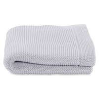 CHICCO - Deka pletená Tricot Blanket Light Grey 70x90 cm
