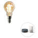 Smart E14 stmívatelná v Kelvinech LED lampa P45 goldline 4,9W 470 lm 1800-4000K