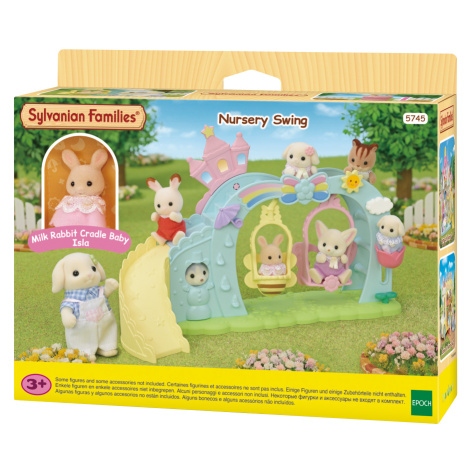 Sylvanian families 5745 duhové houpačky se skluzavkou