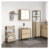 vidaXL 2dílný set koupelnového nábytku dub sonoma kompozitní dřevo