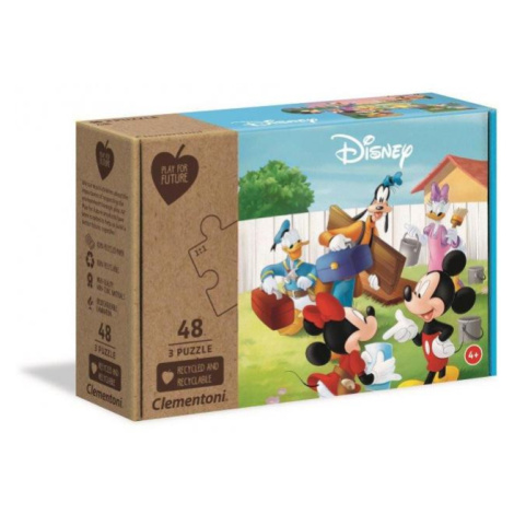 Clementoni: Puzzle 3x48 ks Play For Future Mickey Mouse