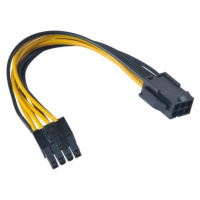 Akasa kabel PCIe 6-pin na 8-pin, ATX 12V, 15cm