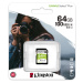 KINGSTON 64GB SDXC CANVAS Plus Memory Card 100MB read - UHS-I class 10