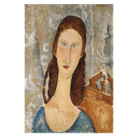 Obrazová reprodukce Portrait of Jeanne Hebuterne, Modigliani, Amedeo, 26.7 × 40 cm