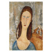 Obrazová reprodukce Portrait of Jeanne Hebuterne, Modigliani, Amedeo, 26.7x40 cm