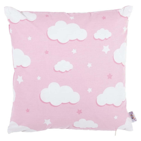 Růžový bavlněný povlak na polštář Mike & Co. NEW YORK Skies, 35 x 35 cm