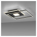 LEUCHTEN DIREKT is JUST LIGHT LED stropní svítidlo hranaté Switchmo černá 3 krokové stmívání mod