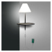 Fabas Luce LED nástěnné světlo Goodnight, USB, bílá-antracit