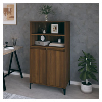 vidaXL Skříň highboard hnědý dub 60 x 36 x 110 cm kompozitní dřevo