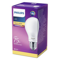 Philips LED Classic 8.5-75W, E27, Matná, 2700K