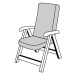 Doppler HIT UNI 7846 vysoký - polstr na zahradní židli a křeslo