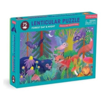 Mudpuppy Puzzle s lentikulárním efektem Les ve dne, v noci 75 dílků