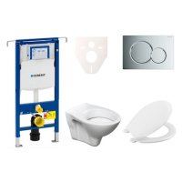 Cenově zvýhodněný závěsný WC set Geberit do lehkých stěn / předstěnová montáž+ WC S-Line S-line 